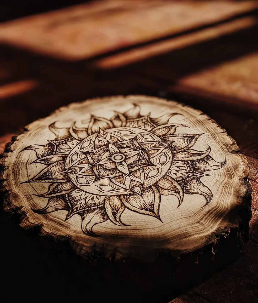 "Lucite" Pyrography Original Artwork