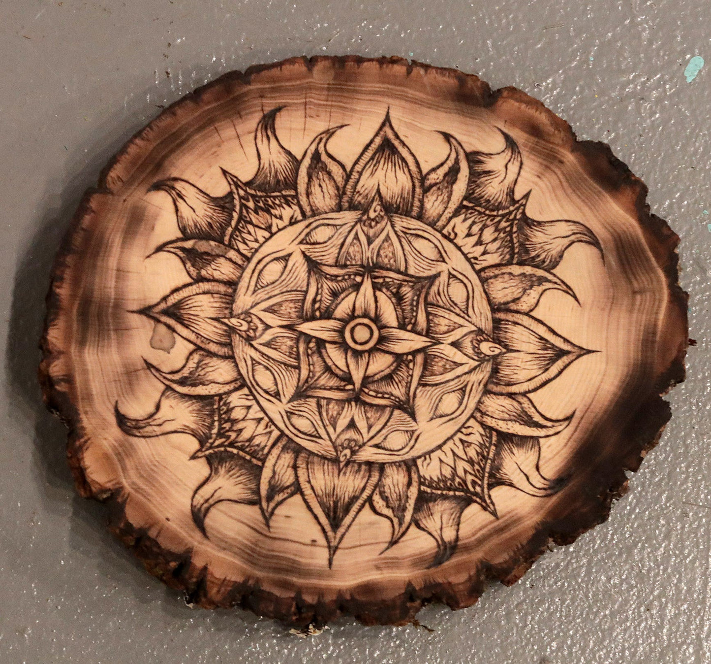"Lucite" Pyrography Original Artwork