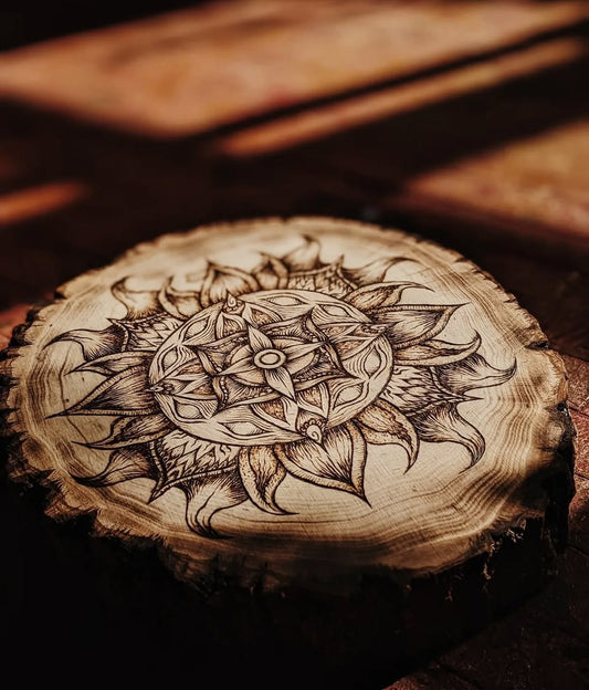 "Lucite" Pyrography Original Artwork